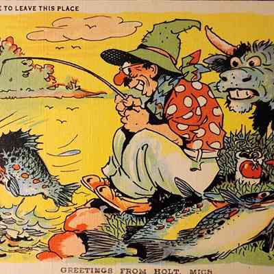 Greetings from Holt, Mich., Postcard