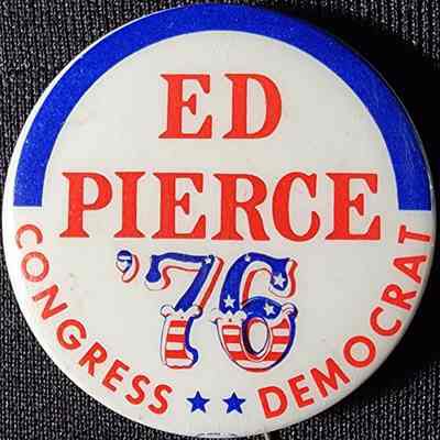 Ed Pierce Congress Bicentennial Button
