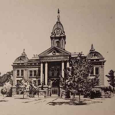 Ingham County Court House Postcard