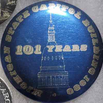 Michigan State Capitol Building 101 Years Button