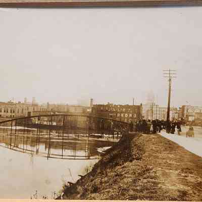 Kalamazoo Street Bridge, 1904, Flood Photograph