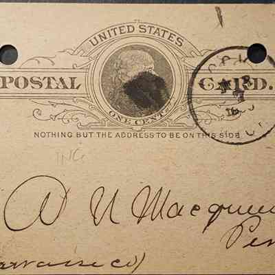 Locke, Mich., 1890, Postal Card