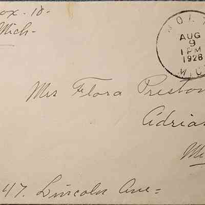 Holt, Mich., 1928, Postal Cover