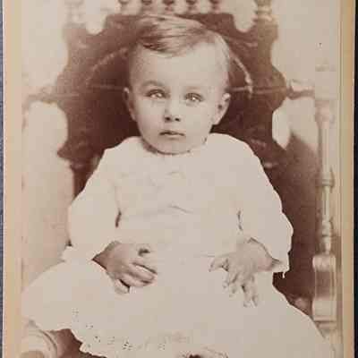 Portrait of a Child CDV by Burdick