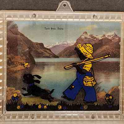 Tank Bros. Dairy Advertising Silhouette