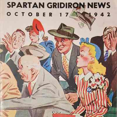Spartan Gridiron News 1942 MSU vs. Marquette Program