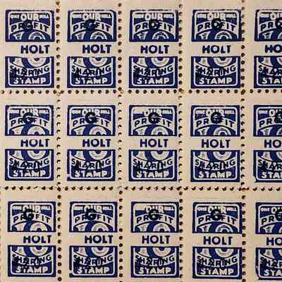 Holt Profit Sharing Stamps