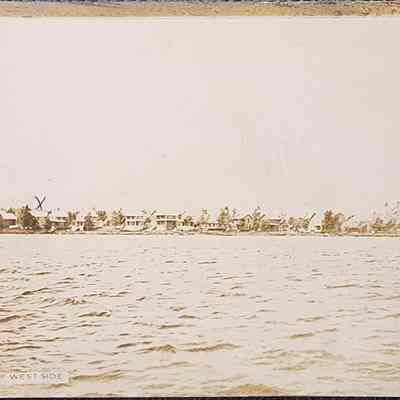 Pine Lake View, Part of West Side, RPPC by French