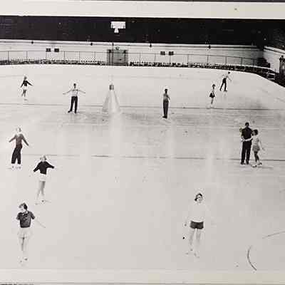 Demonstration Hall Skating Rink Postcard