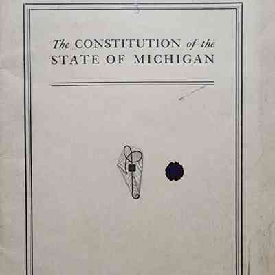 The Constitution of the State of Michigan 1908