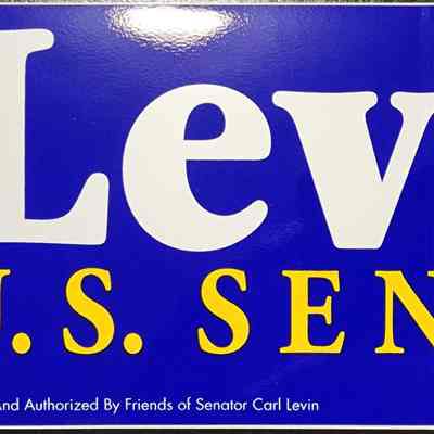 Levin U.S. Senate Bumper Sticker