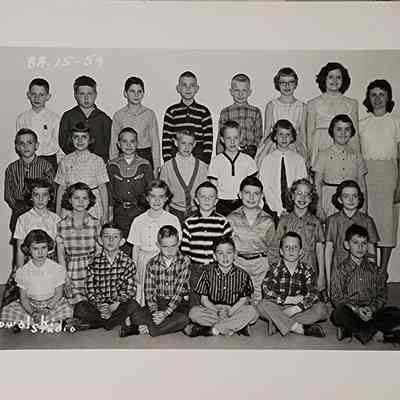 Class Photo, 1959, RPPC by Kowalski