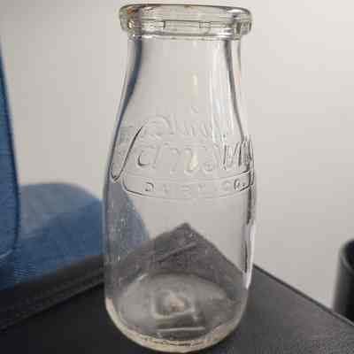 Lansing Dairy Co. Embossed Half Pint Milk Bottle