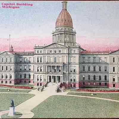 Michigan State Capitol Building, Lansing, Michigan Postcard