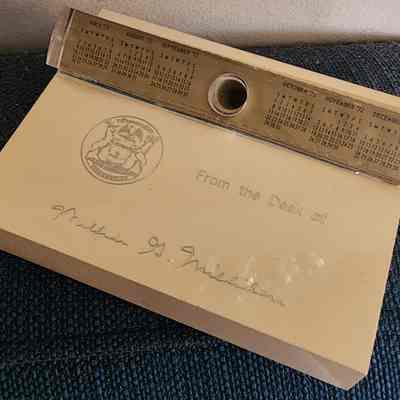 From the Desk of William G. Milliken Caddy