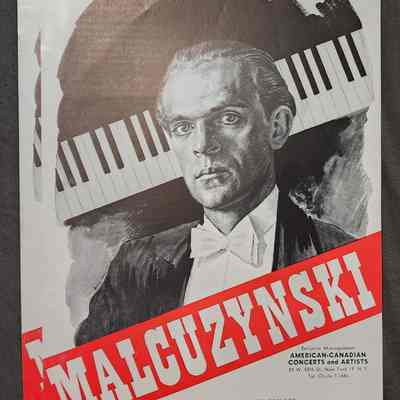 Malcuzynski 1945 MSC Concert Flier