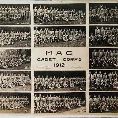 MAC Cadet Corps 1912 Composite RPPC