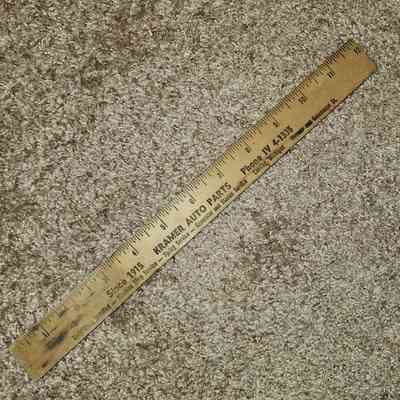 Kramer Auto Parts Advertising Ruler