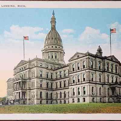 State Capitol, Lansing, Mich. Postcard