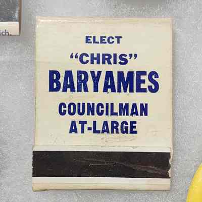 Chris Baryames Council Matchbook