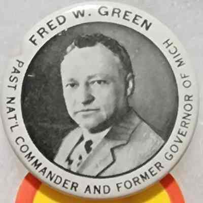 Fred W. Green USWV Button