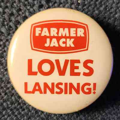Farmer Jack Loves Lansing! Button