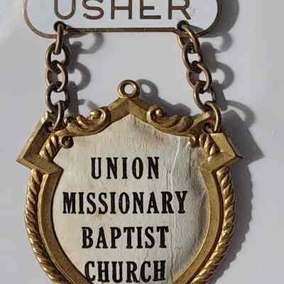 Union Missionary Baptist Church Usher Badge
