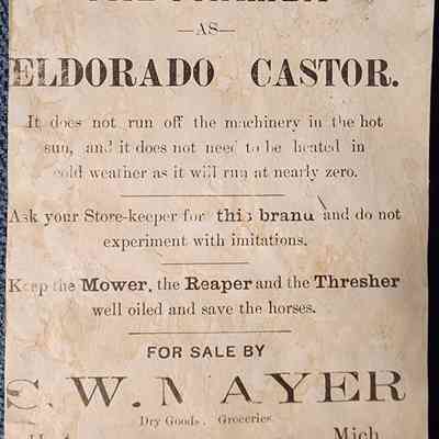 S.W. Mayer, Holt, Mich., Trade Card