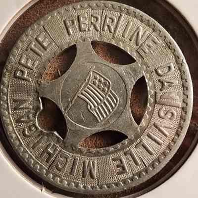 Pete Perrine, Dansville, Good Luck Token