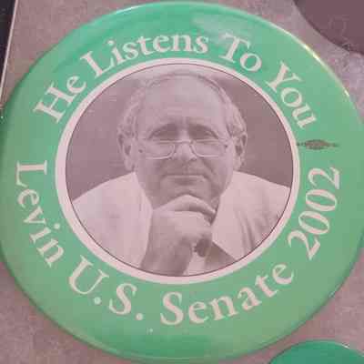 Levin U.S. Senate Button