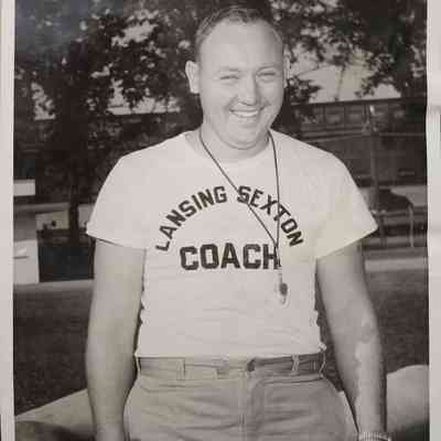 Ed Madjeski, Lansing Sexton Assistant Coach, 1954, Photo
