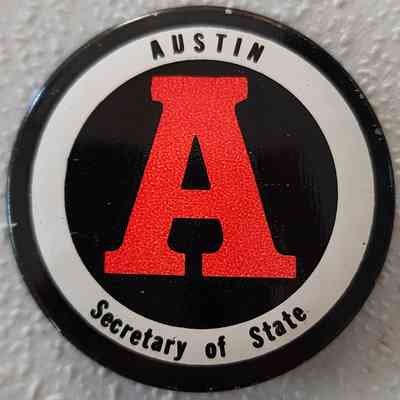 Austin Secretary of State Button