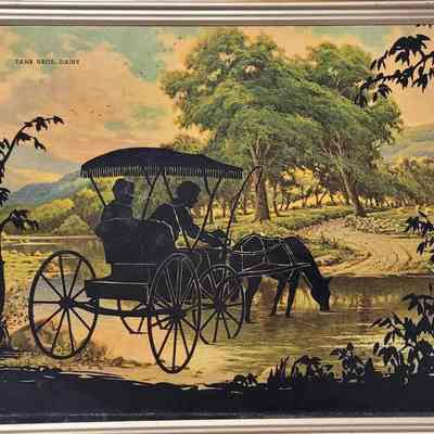 Tank Bros. Dairy Advertising Silhouette