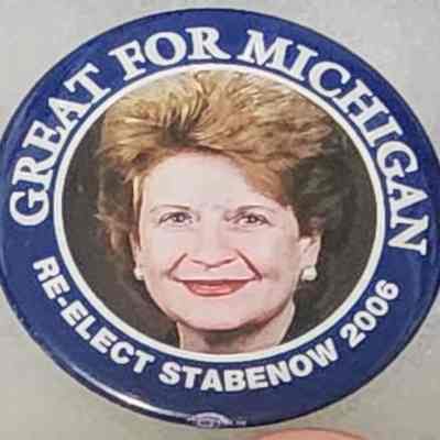 Great for Michigan Stabenow Reelection Button