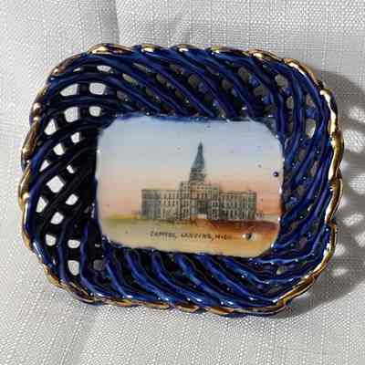State Capitol Porcelain Souvenir Dish