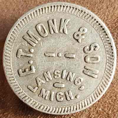 E.T. Monk & Son 5-Cent Token