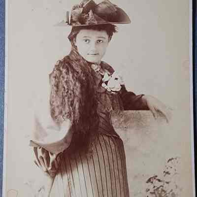 Grace McGinley Cabinet Card by Christmas