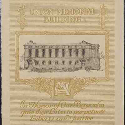 MAC Union Memorial Building Planning Pamphlet