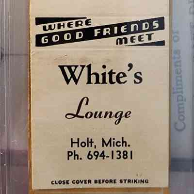 White's Lounge, Holt, Mich., Matchbook