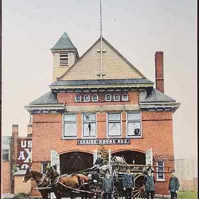 Fire Station No. 2, Lansing, Mich. Postcard