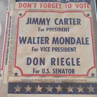 Carter-Mondale-Riegle Peanut Bag