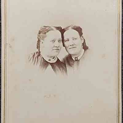 Portrait of Two Women CDV by Hall