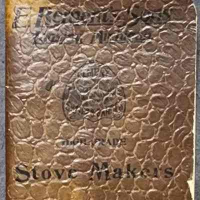 Bement Advertising Leather-Bound Notebook