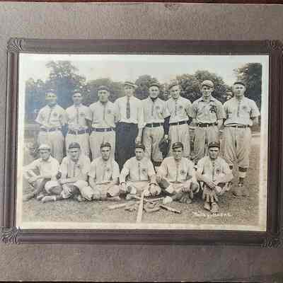 Prudden Wheel Baseball Team Card Photo by Baske