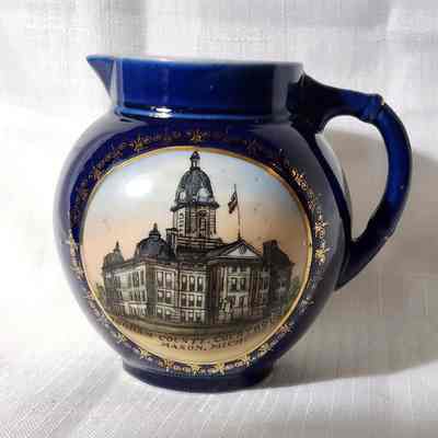 Ingham County Court House Porcelain Souvenir Creamer