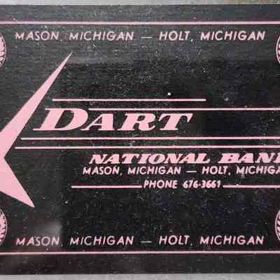 Dart National Bank 50th Anniversary Playing Card