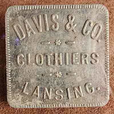 Davis & Co. Clothiers 25-Cent Token