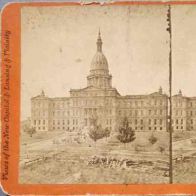 Michigan State Capitol Stereograph by Scotford