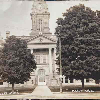 Ingham County Court House, Mason, Mich. RPPC