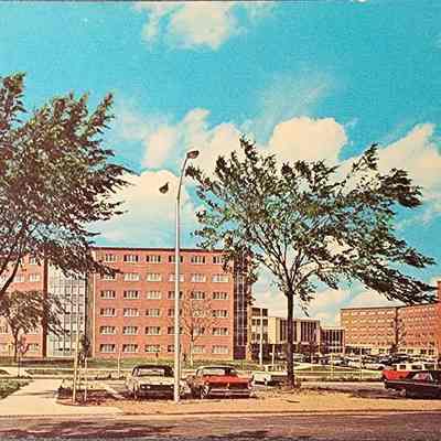 Wilson Hall, Men's & Women's Residences, Postcard